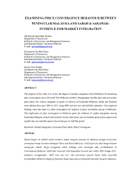 Sebagai contoh penerima epw di beberapa daerah di sabah memperoleh minimum rm630 sebulan sedangkan penerima epw di sesetengah daerah di semenanjung hanya. Doc Examining Price Convergence Behaviour Between Peninsular Malaysia And Sabah Sarawak Evidence For Market Integration Siti Marsila And Gairuzazmi Ghani Academia Edu