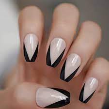 Amazon Com Coolnail Ballerina Nail Art Tips Beige Nude Black French False Coffin Nails Art Tips Flat Shape Full Cover Manicure Press On Fake Nail Beauty We offers black tip acrylic nails products. coolnail ballerina nail art tips beige nude black french false coffin nails art tips flat shape full cover manicure press on fake nail