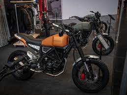 Herald A Young British Motorcycle Company Presented Its Brat 125 Motorcycle Expo Motorcycle Scrambler Custom