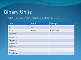 binary units