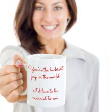You're the Luckiest Guy in the World. I'd Love to Be Married to Me Funny  Coffee Mug
