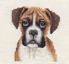 Maybe you would like to learn more about one of these? Red Boxer Puppy Dog Full Cross Stitch Kit With All Materials Fido Studio Ebay Cross Stitch Cross Stitch Animals Cross Stitch Kit