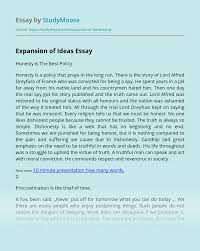 Check spelling or type a new query. Expansion Of Ideas Free Essay Example