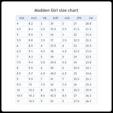 Steve Madden Shoe Size Chart Www Bedowntowndaytona Com