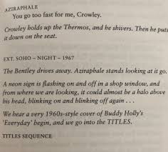 Bird Hitting Window Omen You Go Too Fast For Me Crowley Quite The Vintage Good Omens Book Fandoms Crowley