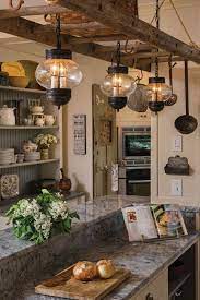 This small country kitchen certainly doesn't lack rustic charm. 16 Best Ladder Light Fixtures Chandeliers Diy Ideas Chandelier Diylighting Farmhouse Country Kitchen Lighting Rustic Kitchen Lighting Diy Kitchen Lighting