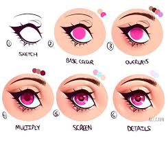 New tutorial of how to colour green, blue, pink and brown anime eyes with prismacolor pencils. How To Color Eyes Anime Instaimage