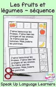Students Love A Simple Sequence Activity About Les Fruits Et Legumes En Francais It Is Perfec French Emergent Readers World Language Classroom Spanish Reading