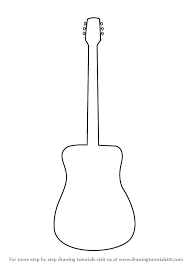 How To Draw Guitar Outline Drawingtutorials101 Com Guitar Outline Guitar Drawing Music Art Painting