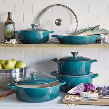 This stockpot has a steel interior for effective heat conduction to prevent cold spots while cooking, while the exterior is created with high carbon steel and a generous base size for a strong product with flawless heat retention. Le Creuset Enameled Steel Stockpot 8 Qt Sur La Table