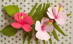 Diy Felt Hibiscus Flower Video Tutorial Lia Griffith Flower Video Tutorials Flower Video Paper Flowers Diy