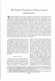 The Onset of Psychosis—A Diary Account: Psychiatry: Vol 28, No 4