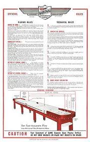 Restored National Shuffleboard Table Rules Posters Set Of Two Shuffleboard Table Table Shuffleboard Rules Shuffleboard