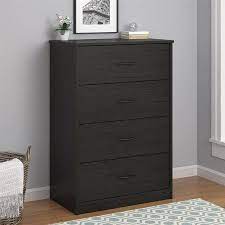 Mainstays Classic 4 Drawer Dresser Espresso Finish Walmart Com Storage Furniture Bedroom Modern Dresser Dresser Drawers