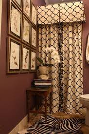 My Houzz Patterns At Play In A Scotts Valley Home Fabric Window Treatments Custom Shower Curtains Designer Shower Curtains