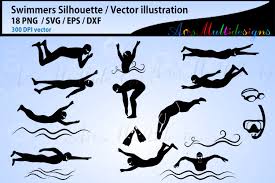 Swimmer S Silhouette Bundle Graphic By Arcs Multidesigns Creative Fabrica