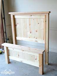 To make a bed with footboard and headboard. Diy Headboard And Footboard Diy Wood Headboard Diy Bed Frame Diy Bed