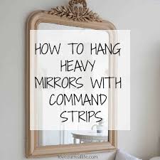Command outdoor products can be used. Can You Hang A Mirror With Command Strips Love Our Real Life