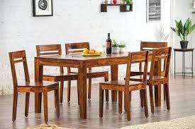 Solid Wood Teffe Dining Set With Bench 6 Seater Saraf Furniture Dining Set With Bench Glass Kitchen Cabinet Doors Dining Set