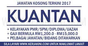 Jun 05, 2021 · terkini. Jawatan Kosong Terkini 2017 Kuantan Pahang Kelayakan Pmr Spm Diploma Ijazah