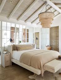 Vaulted White Washed Oak Ceiling With Steel And Glass Wall At Master Bedroom By Khoury Vogt Arc Sophisticated Bedroom Relaxing Bedroom Beach House Furniture