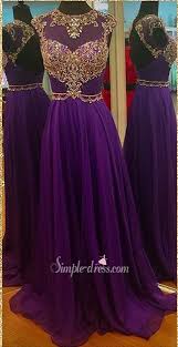 2016 Long Purple Prom Dresses Beaded Backless Prom Dress Purple Chiffon Prom Dress With Images Backless Prom Dresses Chiffon Prom Dress Prom Dresses Sleeveless