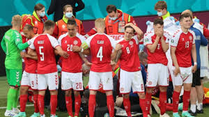 Preocupación por christian eriksen, jugador de dinamarca, tras desplomarse en pleno partido contra finlandia. Gvqgat5ye 4f8m