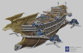 Airship By Charles Lee Steampunk Ship Airship Fantasy Concept Art
