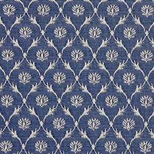 Choose the best quality of amazing blue upholstery fabric for your construction projects or textile properties at varied prices. Navy Blue Floral Trellis Jacquard Woven Upholstery Fabric By The Yard