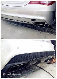 Cla250 Convert Cla45 Alike Amg Rear Diffuser Muffler Tips Tail Spoiler Cla45 Cla Amg Cla250 Diffuser Tunedbyhorchmotorsports Hor