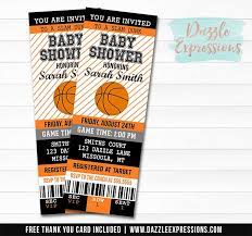 Printable Basketball Ticket Baby Shower Invitation Baby Boy Sports Ball Invitation Mommy To Be Basketball Baby Shower Invitations Basketball Baby Shower Basketball Baby