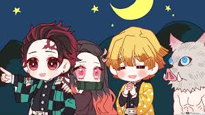 Animated wallpaper is a cross between a screensaver and desktop wallpaper. Demon Slayer Chibi Hd Wallpaper Download
