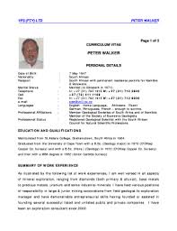 How to write a curriculum vitae (cv) for a job in 2021. Cv Format Pdf Fill Online Printable Fillable Blank Pdffiller