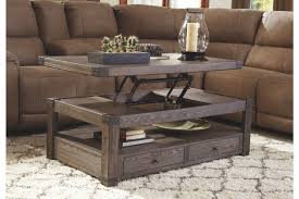 Burladen Coffee Table With Lift Top Ashley Furniture Homestore Living Room Coffee Table Coffee Table Coffee Table Wood