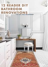 There are so many different ways to approach a bathroom makeover, ranging from swapping out the vanity to gutting the space and starting over from scratch. 12 Diy Reader Bathroom Renovations Full Of Budget Friendly Tips Diys Real Cost And Timing Emily Henderson