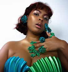 Anemone Ring (Satin Blue/Green)