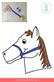 Cavallo Disegno Per Gioco Da Cavalcare Disegni Bambini Disegni Testa Di Cavallo