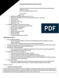 Application of section 59 trustee act 1949 on contrary, in the field of equity and tust, the variation of trust conferred to the court is applicable in malaysia is provision under section 59 (1) of the trustee act 1949. Topic 3 Trustees Appointment Removal Retirement And Control Trust Law Trustee