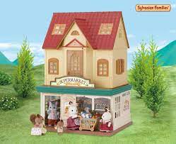 Agrandissez Le Village Sylvanian En Ajoutant Un Commerce Au Rez De Chaussee Du Set Cosy Co Sylvanian Families Calico Critters Families Sylvanian Families House