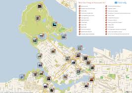 Vancouver Printable Tourist Map Tourist Map Canada Travel Vancouver