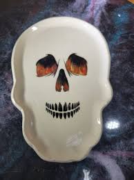 Spooky Skull Faces Plate Your Choice Listing for One Plate