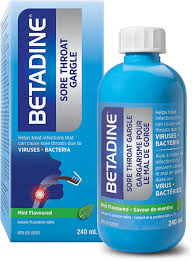 Sore Throat Gargle Sore Throat Treatment Betadine
