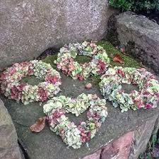 Ein Bild Aus Goldenen Oktobertagen Einige Hortensien Habe Ich Noch Bevor Der Garten Winterfest Gemacht Wird Ich Konnte Al Floral Wreath Outdoor Decor Floral