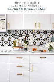 Kitchen walls, a new company. How To Install A Removable Wallpaper Backsplash Wallpaper Backsplash Kitchen Kitchen Wallpaper Removable Wallpaper Kitchen