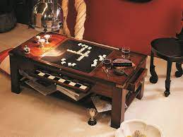 Board game coffee table uk. Authentic Models Furniture 47 X 25 Rectangular Cherry Game Table In 2021 Board Game Table Table Games Cherry Games