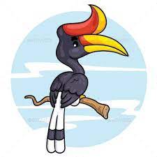 Any assistance you need ? Rhinoceros Hornbill Cartoon Vectorillustrations Graphics Animalillustrations Vectordesign Characterdesign Graphicresource Designs G Hewan Sketsa Kartun
