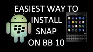 Easiest Way To Install Snap Android Apps Bb Passport Classic Youtube