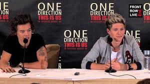 One directions big announcement (part 1). One Direction This Is Us New York Press Conference With Harry Niall Youtube