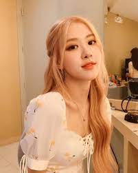 Fresh Cherry Print White Dress Rose Blackpink K Fashion At Fashionchingu Rose Blonde Rose Blonde Hair Blackpink Rose