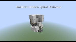How do you make a curved staircase in minecraft? Smallest Hidden Spiral Staircase Minecraft Map